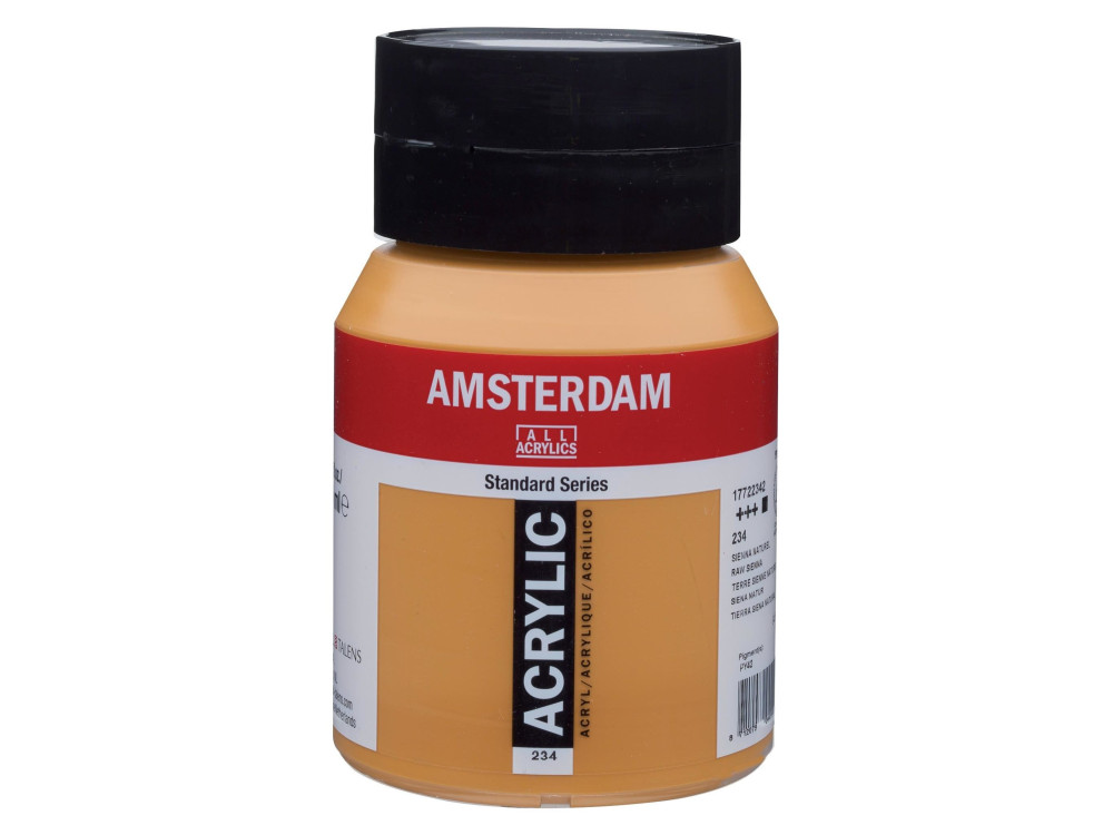 Acrylic paint in jar - Amsterdam - 234, Raw Sienna, 500 ml