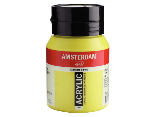 Acrylic paint in jar - Amsterdam - 243, Greenish Yellow, 500 ml