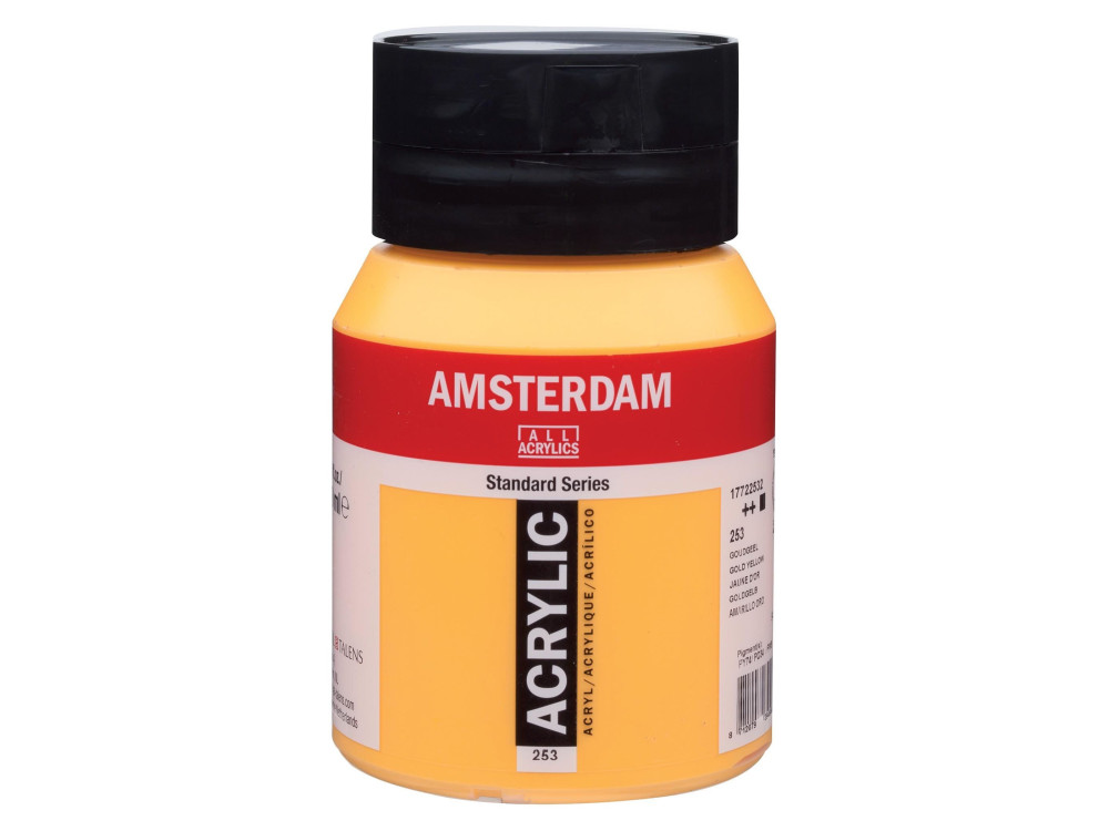 Farba akrylowa - Amsterdam - 253, Gold Yellow, 500 ml