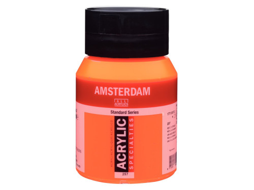 Acrylic paint in jar - Amsterdam - 257, Reflex Orange, 500 ml