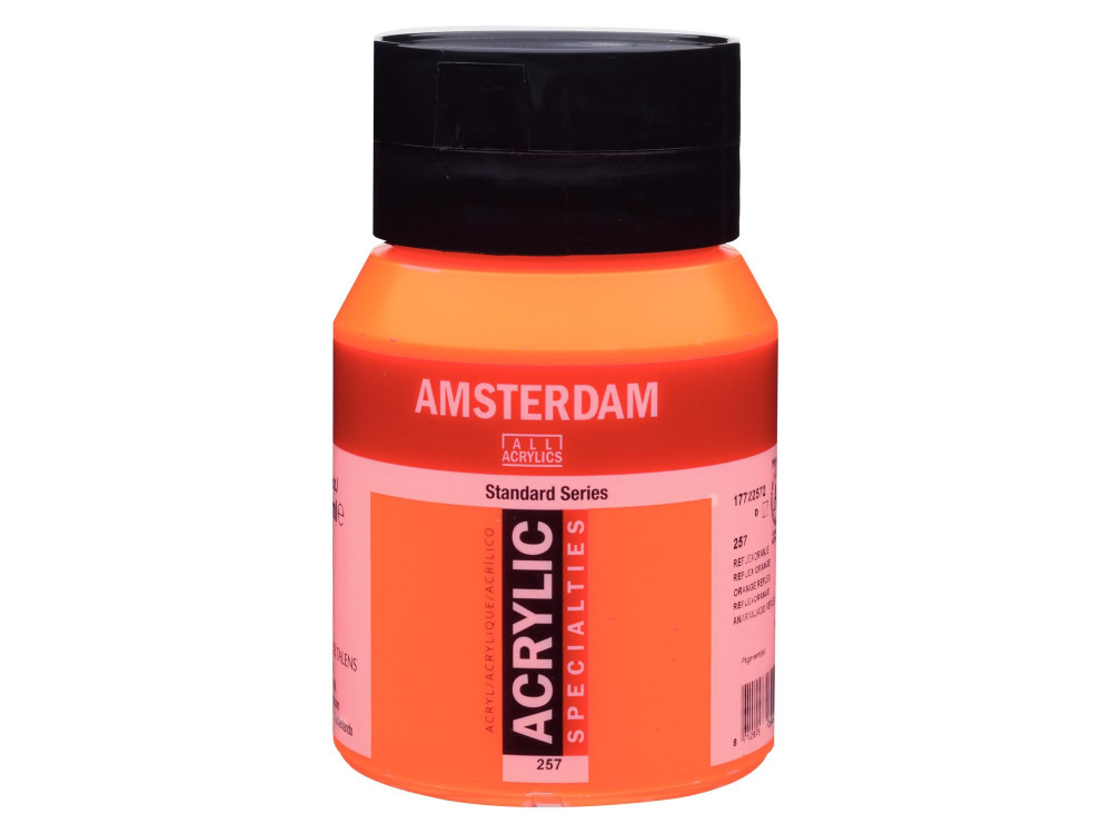 Farba akrylowa - Amsterdam - 257, Reflex Orange, 500 ml