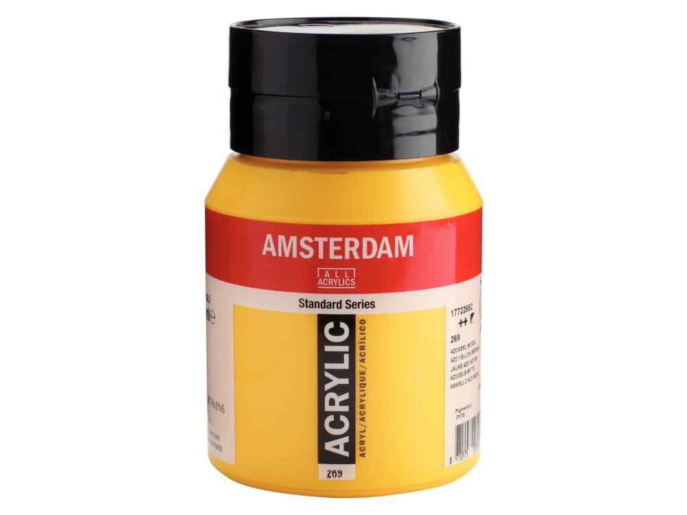 Farba akrylowa - Amsterdam - 269, Azo Yellow Medium, 500 ml