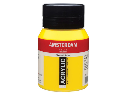 Acrylic paint in jar - Amsterdam - 272, Transparent Yellow Medium, 500 ml