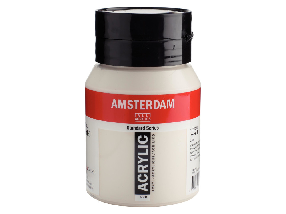 Farba akrylowa - Amsterdam - 290, Titanium Buff Deep, 500 ml