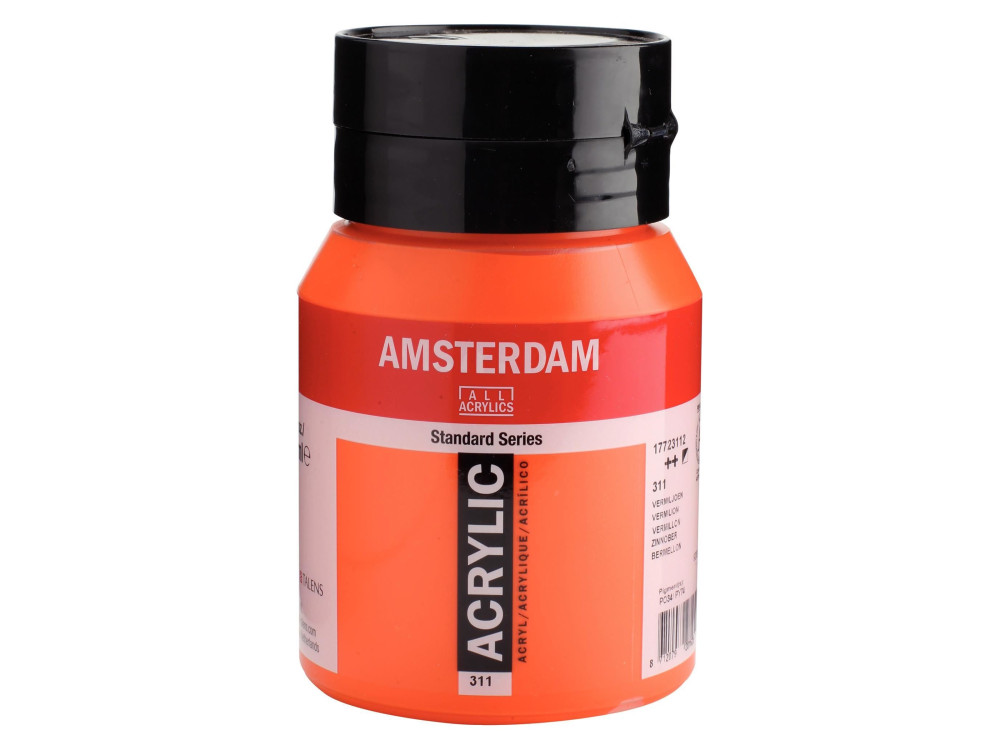 Farba akrylowa - Amsterdam - 311, Vermilion, 500 ml