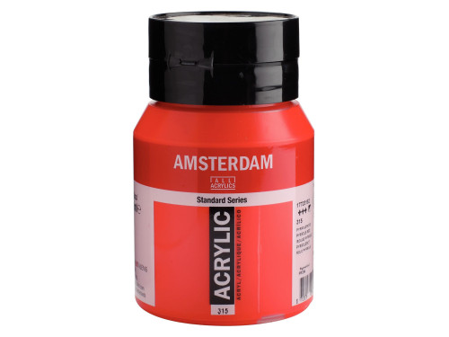 Acrylic paint in jar - Amsterdam - 315, Pyrrole Red, 500 ml