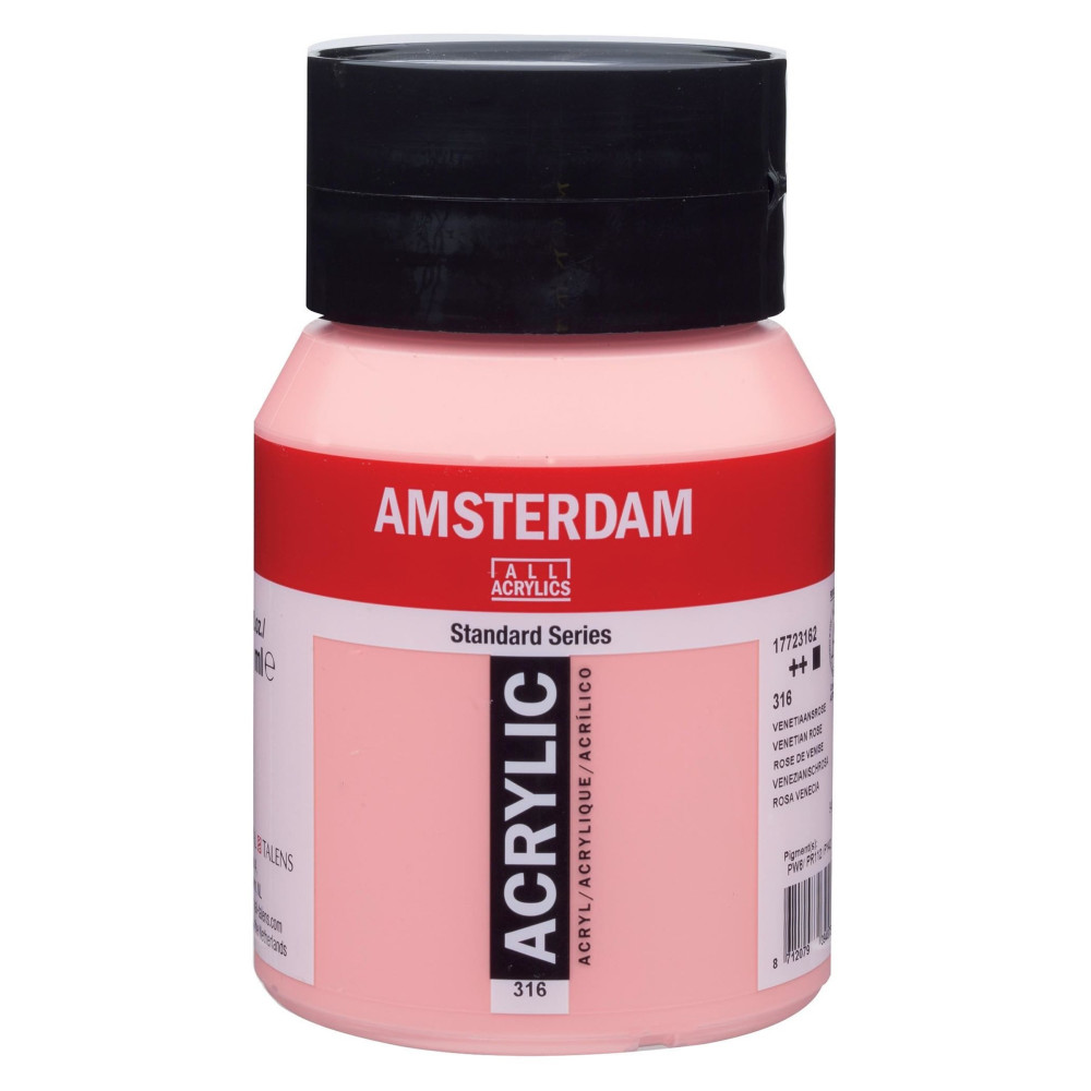 Acrylic paint in jar - Amsterdam - 316, Venetian Rose, 500 ml