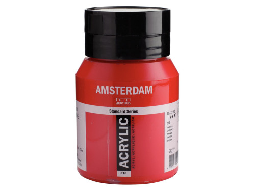 Farba akrylowa - Amsterdam - 318, Carmine, 500 ml