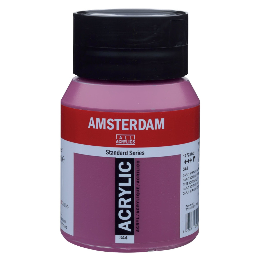 Acrylic paint in jar - Amsterdam - 344, Caput Mortuum Violet, 500 ml
