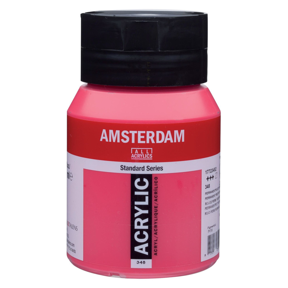 Acrylic paint in jar - Amsterdam - 348, Permanent Red Purple, 500 ml