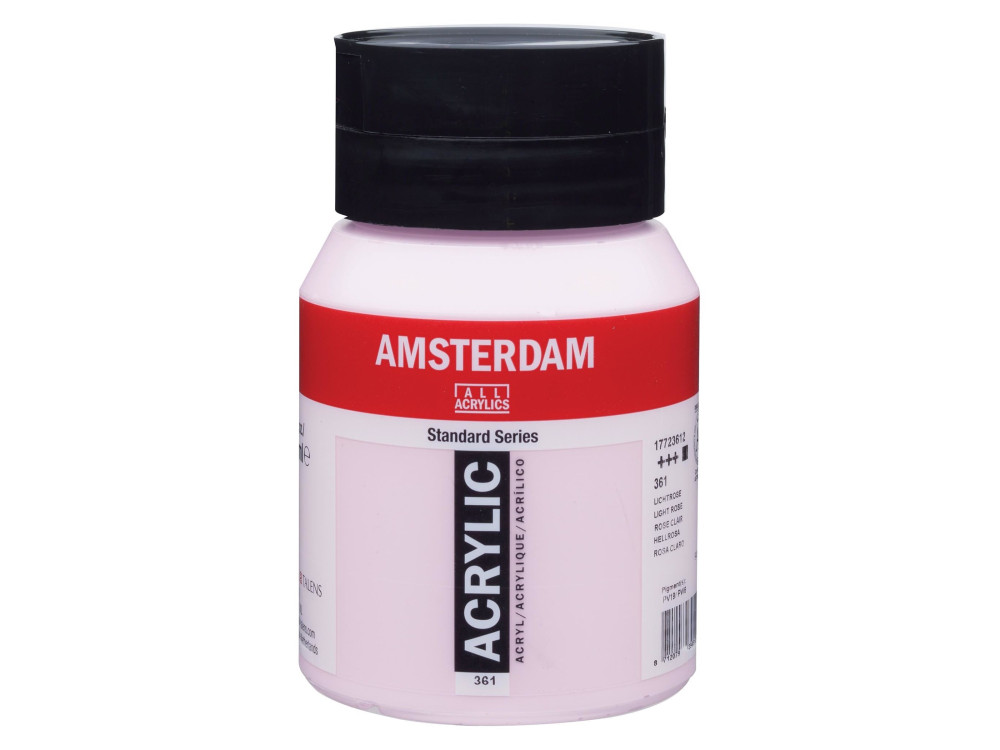 Farba akrylowa - Amsterdam - 361, Light Rose, 500 ml