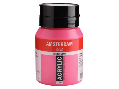 Acrylic paint in jar - Amsterdam - 366, Quinacridone Rose, 500 ml