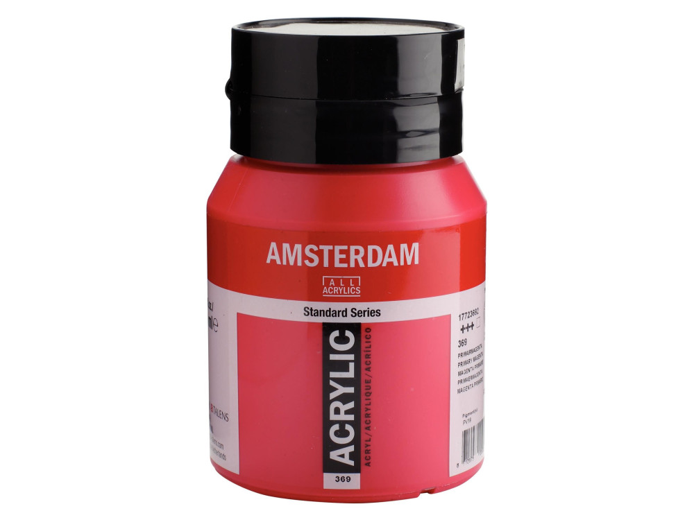 Acrylic paint in jar - Amsterdam - 369, Primary Magenta, 500 ml