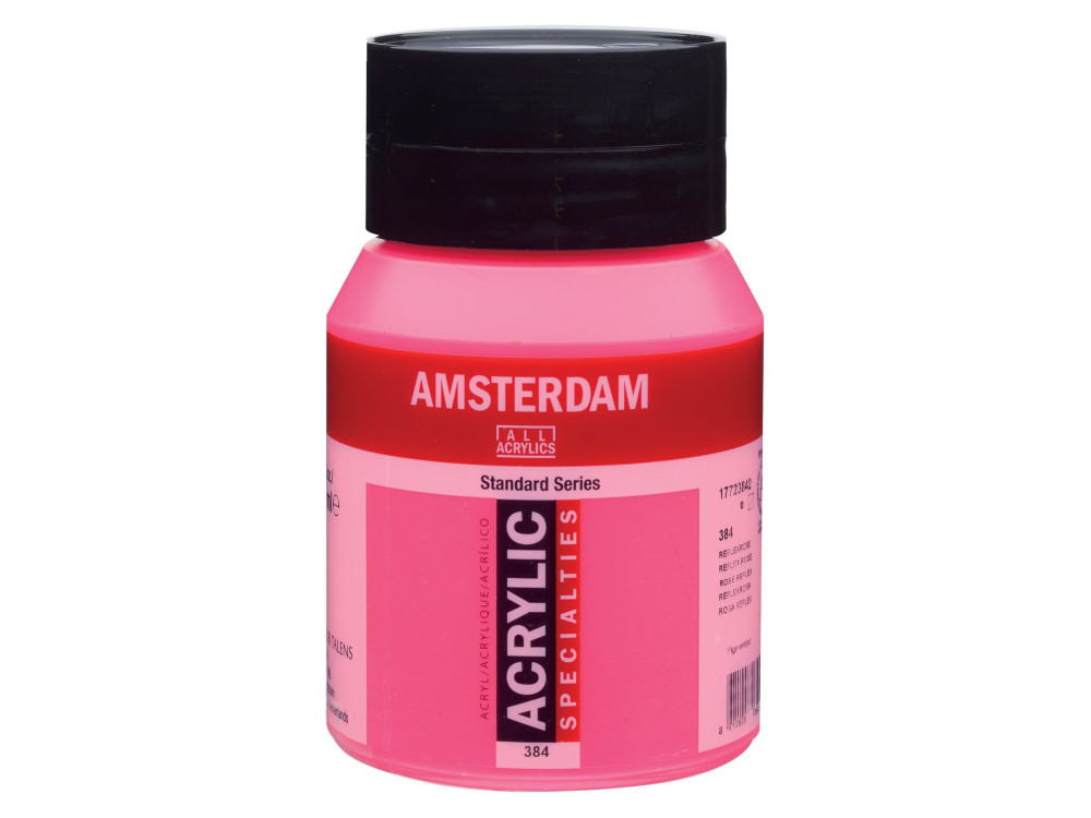 Acrylic paint in jar - Amsterdam - 384, Reflex Rose, 500 ml
