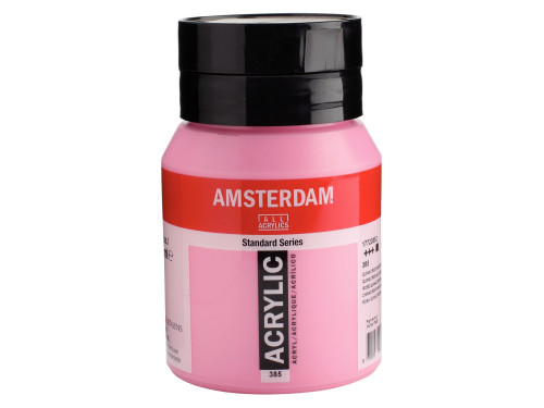 Farba akrylowa - Amsterdam - 385, Quinacridone Rose Light, 500 ml