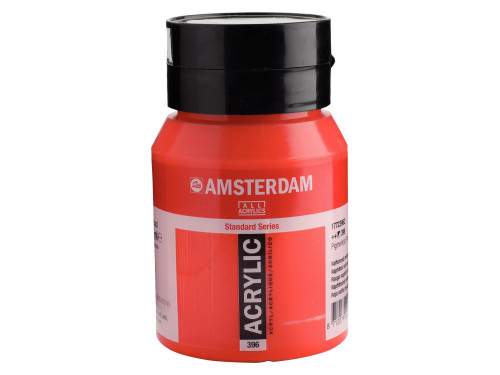 Acrylic paint in jar - Amsterdam - 396, Naphthol Red Medium, 500 ml