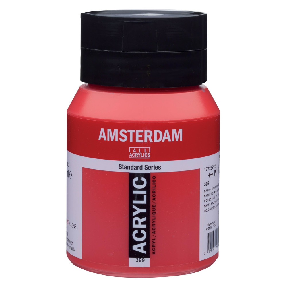 Farba akrylowa - Amsterdam - 399, Naphthol Red Deep, 500 ml