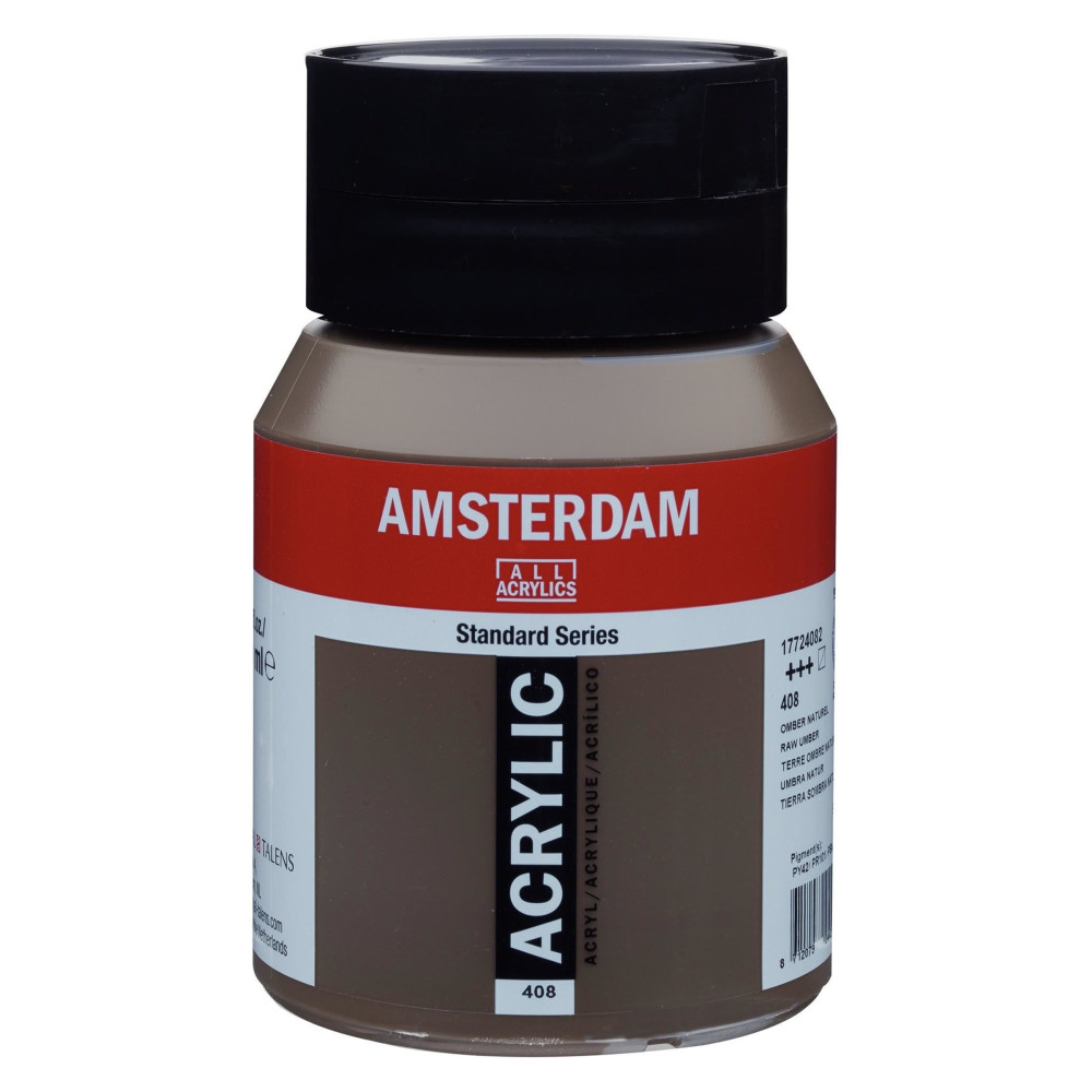 Acrylic paint in jar - Amsterdam - 408, Raw Umber, 500 ml