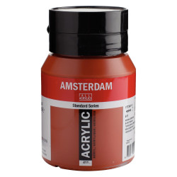 Acrylic paint in jar - Amsterdam - 411, Burnt Sienna, 500 ml