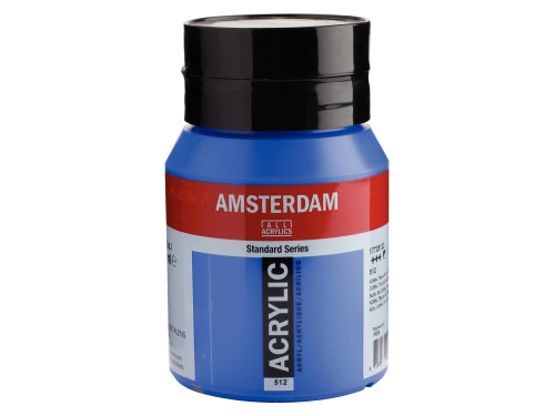 Farba akrylowa - Amsterdam - 512, Cobalt Blue, 500 ml