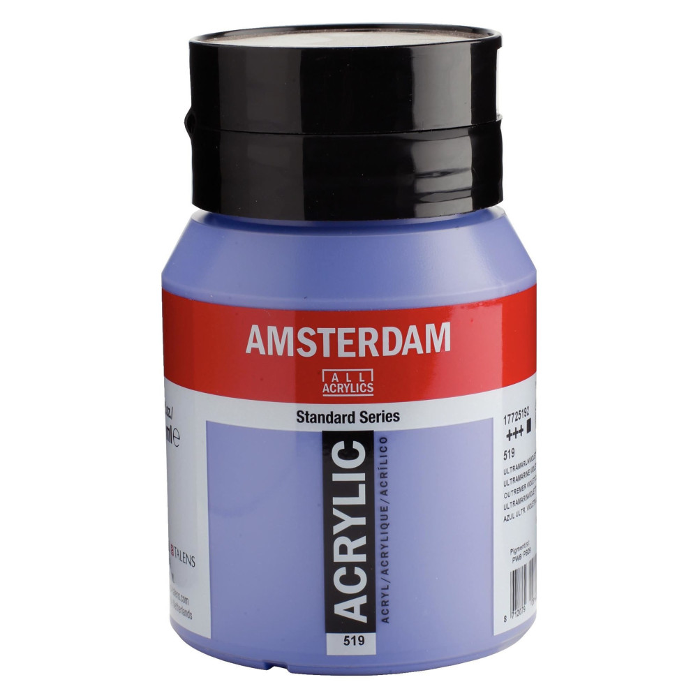 Farba akrylowa - Amsterdam - 519, Ultramarine Violet Light, 500 ml