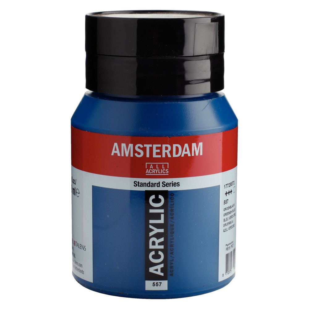 Acrylic paint in jar - Amsterdam - 557, Greenish Blue, 500 ml