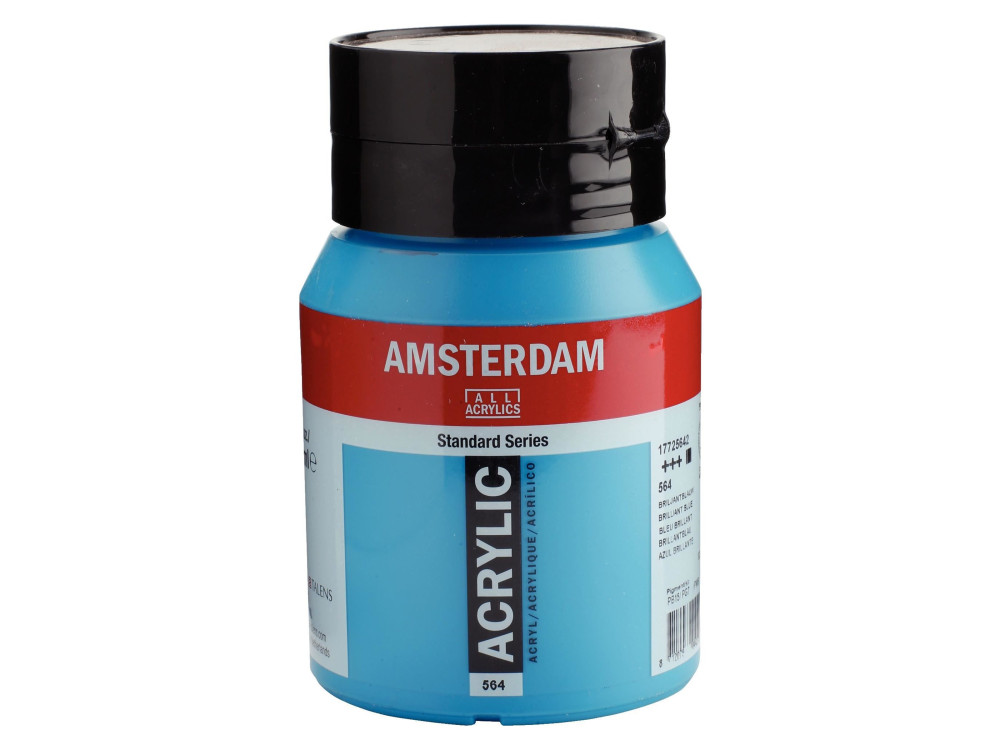 Farba akrylowa - Amsterdam - 564, Brilliant Blue, 500 ml