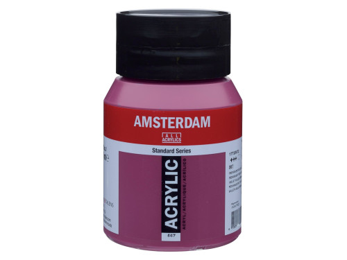 Acrylic paint in jar - Amsterdam - 567, Permanent Red Violet, 500 ml