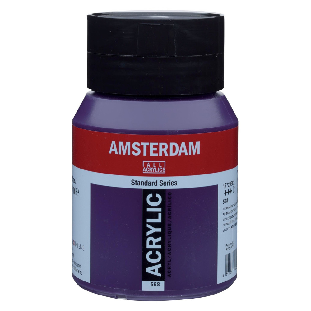 Farba akrylowa - Amsterdam - 568, Permanent Blue Violet, 500 ml