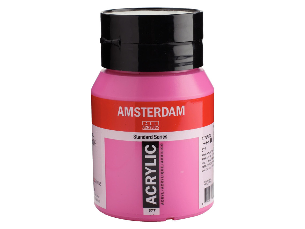 Farba akrylowa - Amsterdam - 577, Permanent Red Violet Light, 500 ml