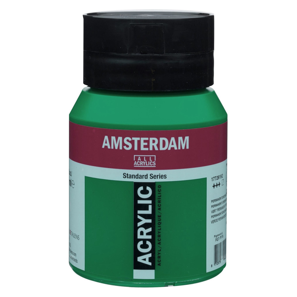 Acrylic paint in jar - Amsterdam - 615, Emerald Green, 500 ml