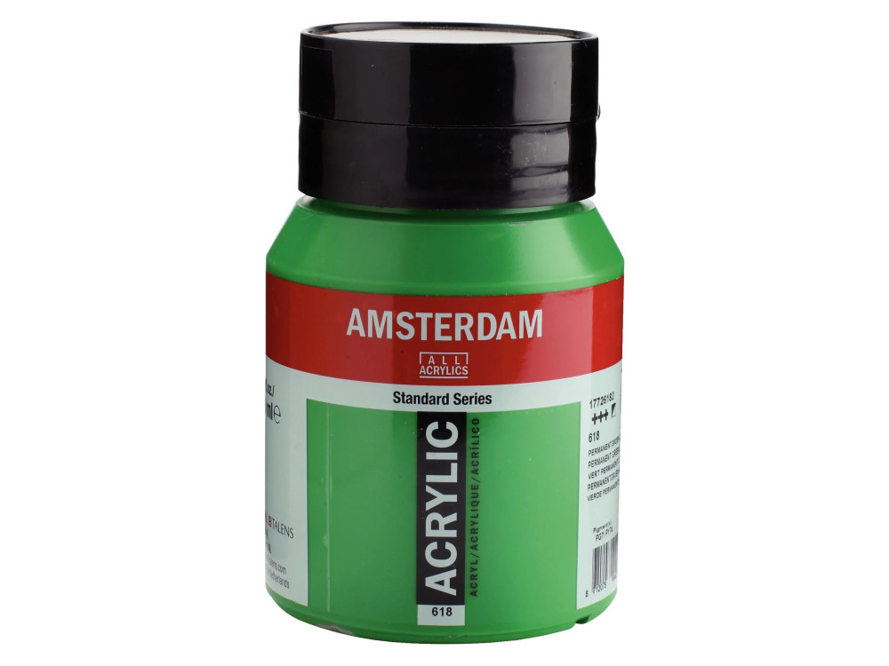 Farba akrylowa - Amsterdam - 618, Permanent Green Light, 500 ml