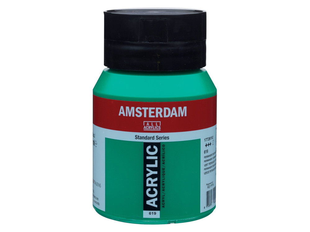 Farba akrylowa - Amsterdam - 619, Permanent Green Deep, 500 ml