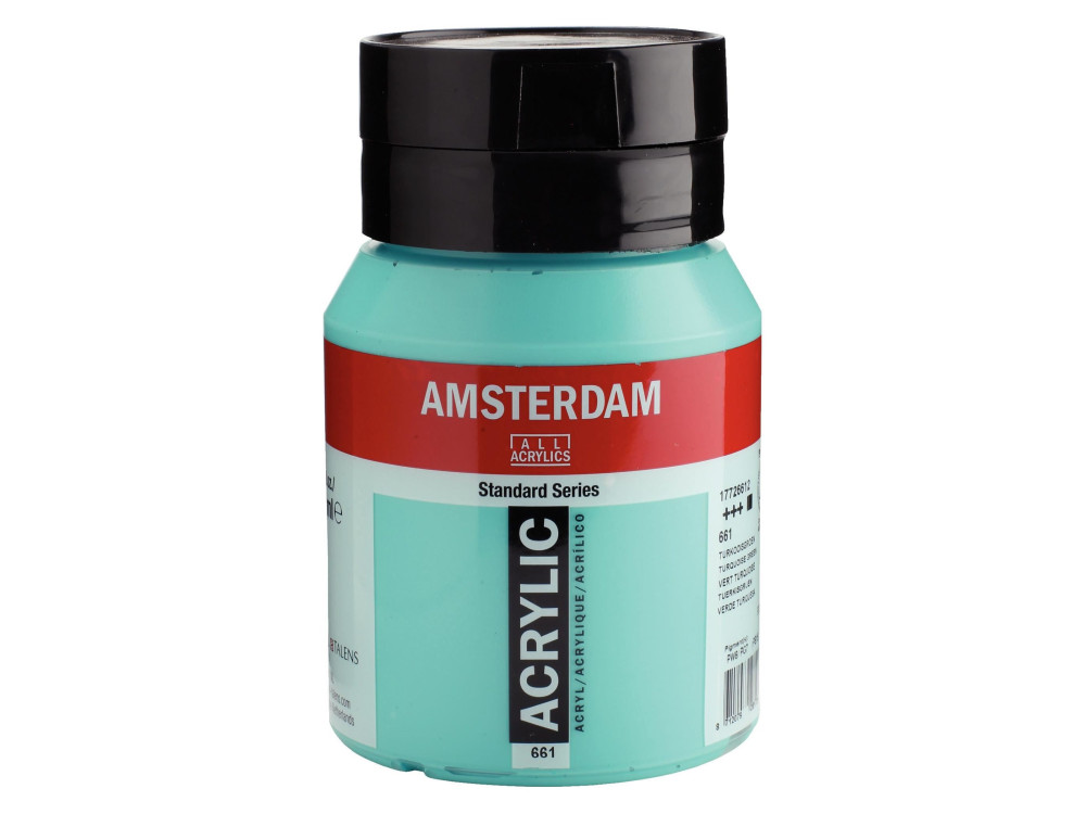 Acrylic paint in jar - Amsterdam - 661, Turquoise Green, 500 ml