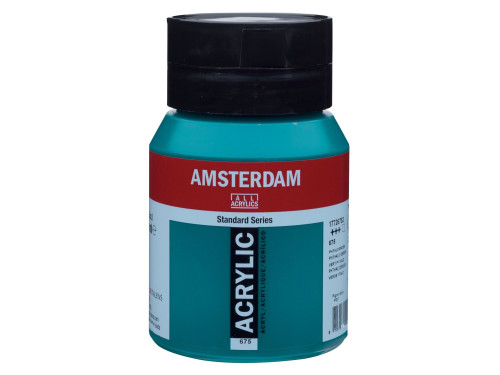 Acrylic paint in jar - Amsterdam - 675, Phthalo Green, 500 ml
