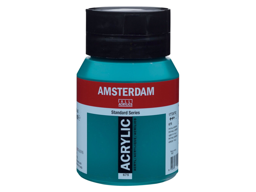 Farba akrylowa - Amsterdam - 675, Phthalo Green, 500 ml