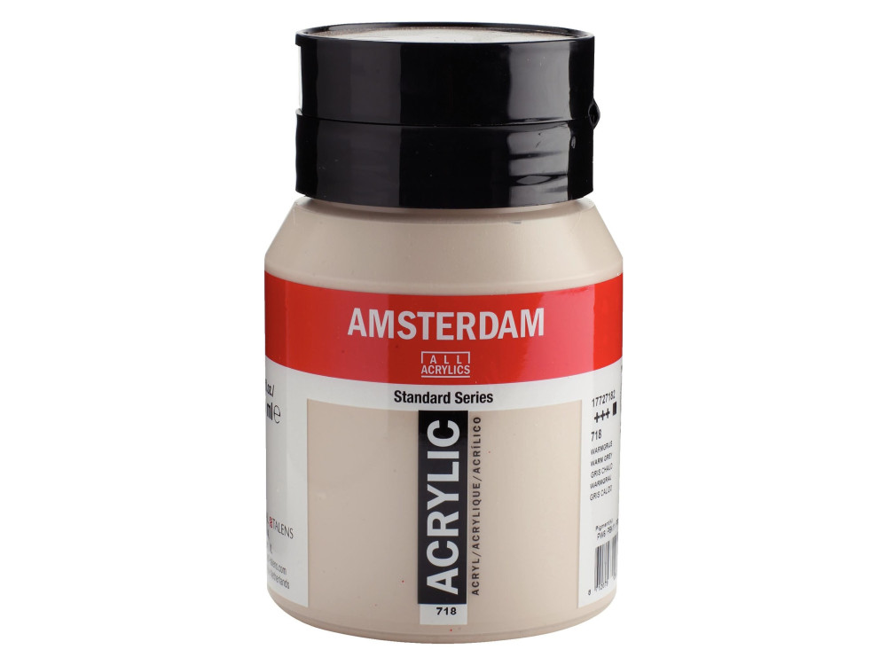 Acrylic paint in jar - Amsterdam - 718, Warm Grey, 500 ml