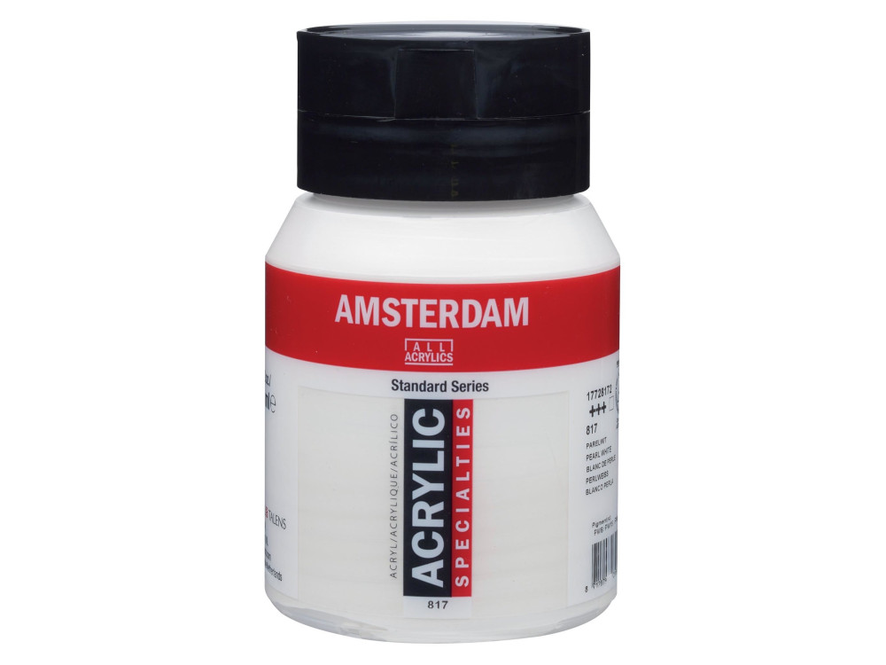 Farba akrylowa - Amsterdam - 817, Pearl White, 500 ml