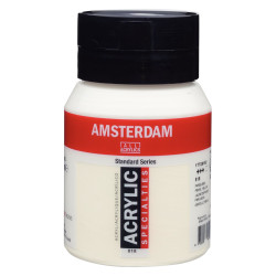 Acrylic paint in jar - Amsterdam - 818, Pearl Yellow, 500 ml