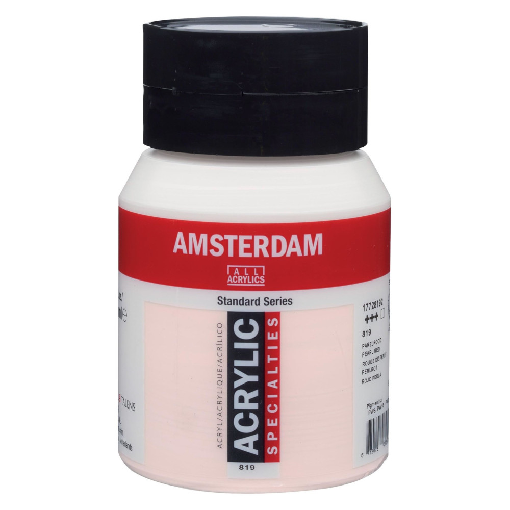 Acrylic paint in jar - Amsterdam - 819, Pearl Red, 500 ml