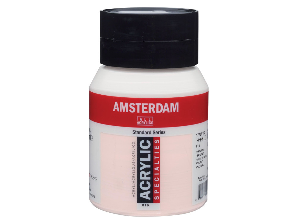 Farba akrylowa - Amsterdam - 819, Pearl Red, 500 ml