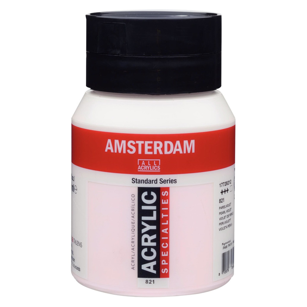 Acrylic paint in jar - Amsterdam - 821, Pearl Violet, 500 ml