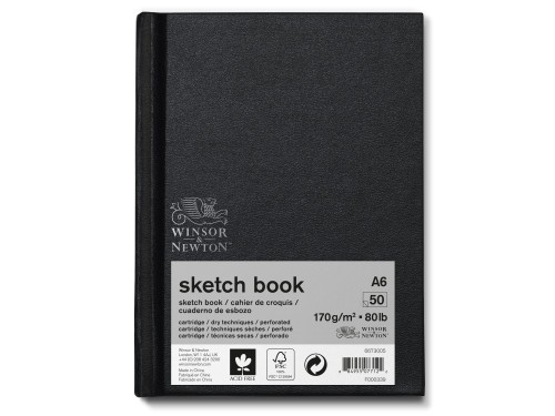 Szkicownik Sketch Book - Winsor & Newton - A6, 110g, 80 ark.