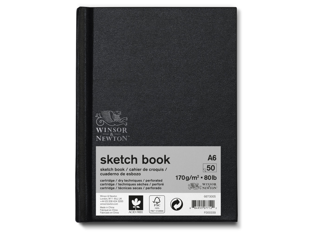Szkicownik Sketch Book - Winsor & Newton - A6, 110g, 80 ark.