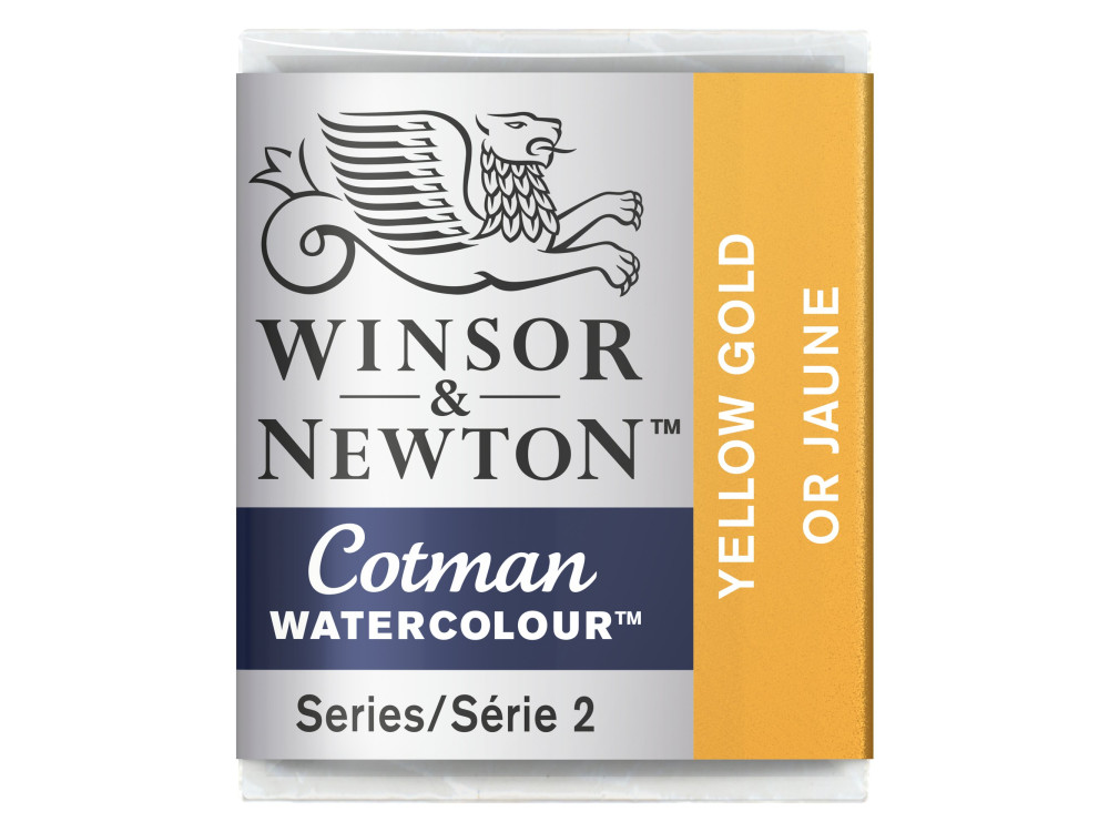 Farba akwarelowa Cotman - Winsor & Newton - Yellow Gold, półkostka