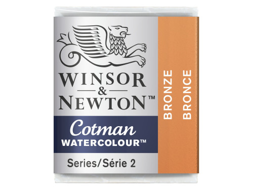 Farba akwarelowa Cotman - Winsor & Newton - Bronze, półkostka