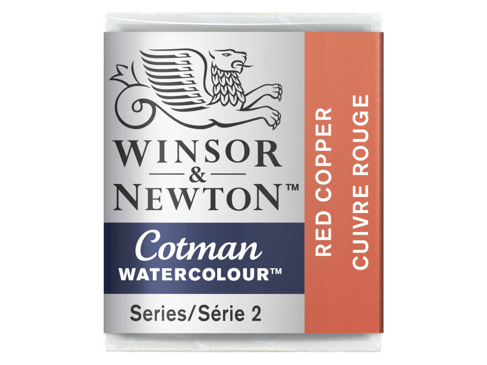 Farba akwarelowa Cotman - Winsor & Newton - Red Copper, półkostka