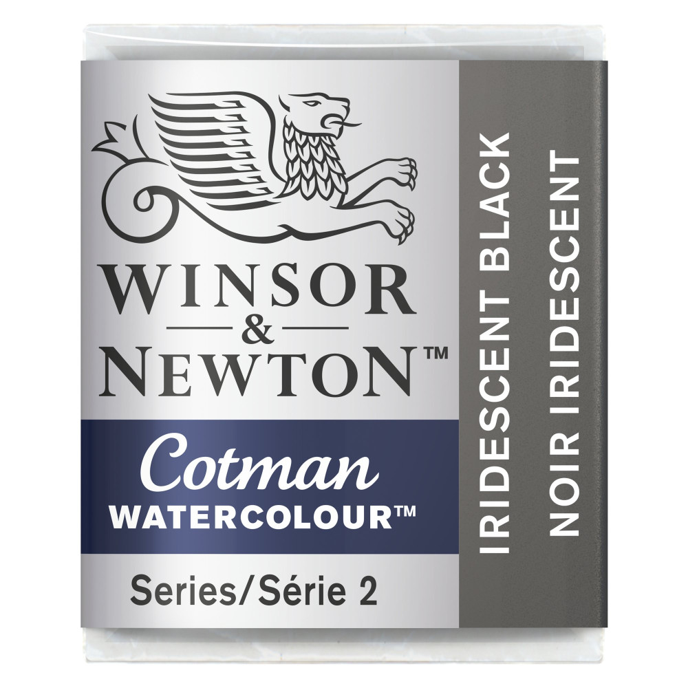 Farba akwarelowa Cotman - Winsor & Newton - Iridescent Black, półkostka