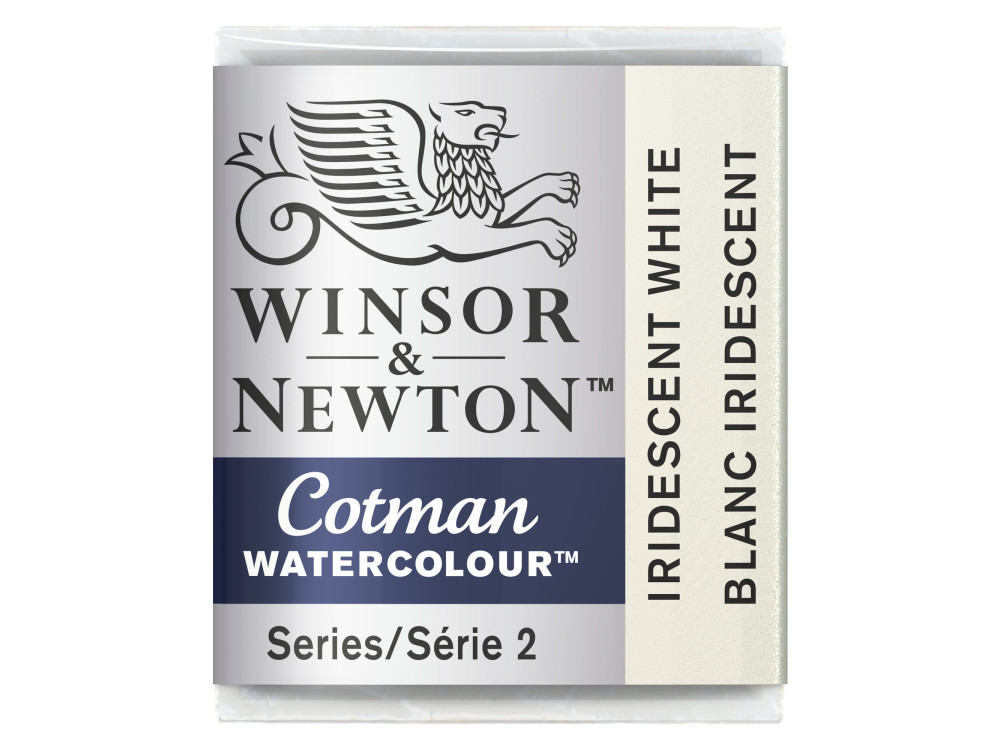 Farba akwarelowa Cotman - Winsor & Newton - Iridescent White, półkostka