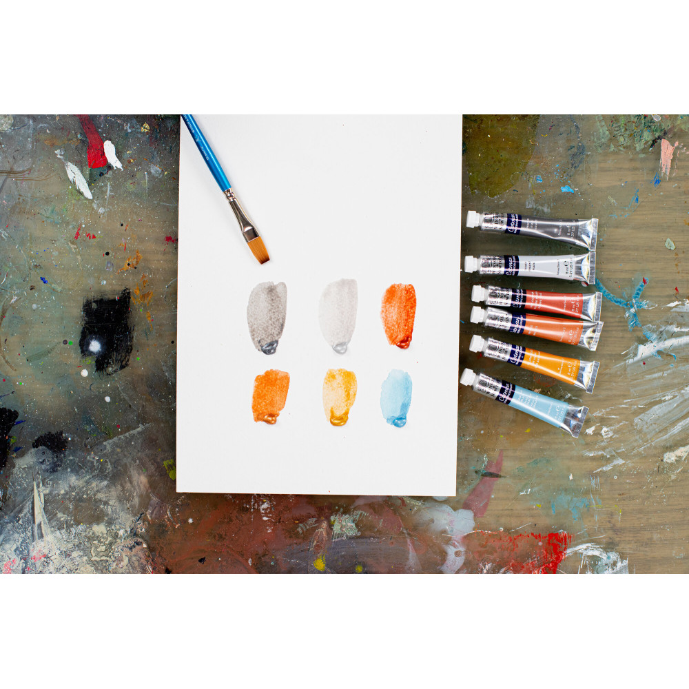Set of Cotman watercolor paints - Winsor & Newton - 6 colors x 8 ml